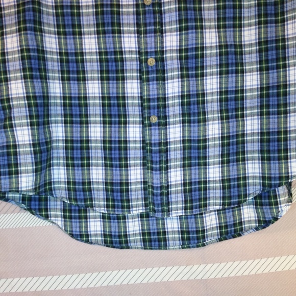 MEN'S GAP PLAID BUTTON-DOWN POCKET SHIRT SIZE M - Picture 3 of 8
